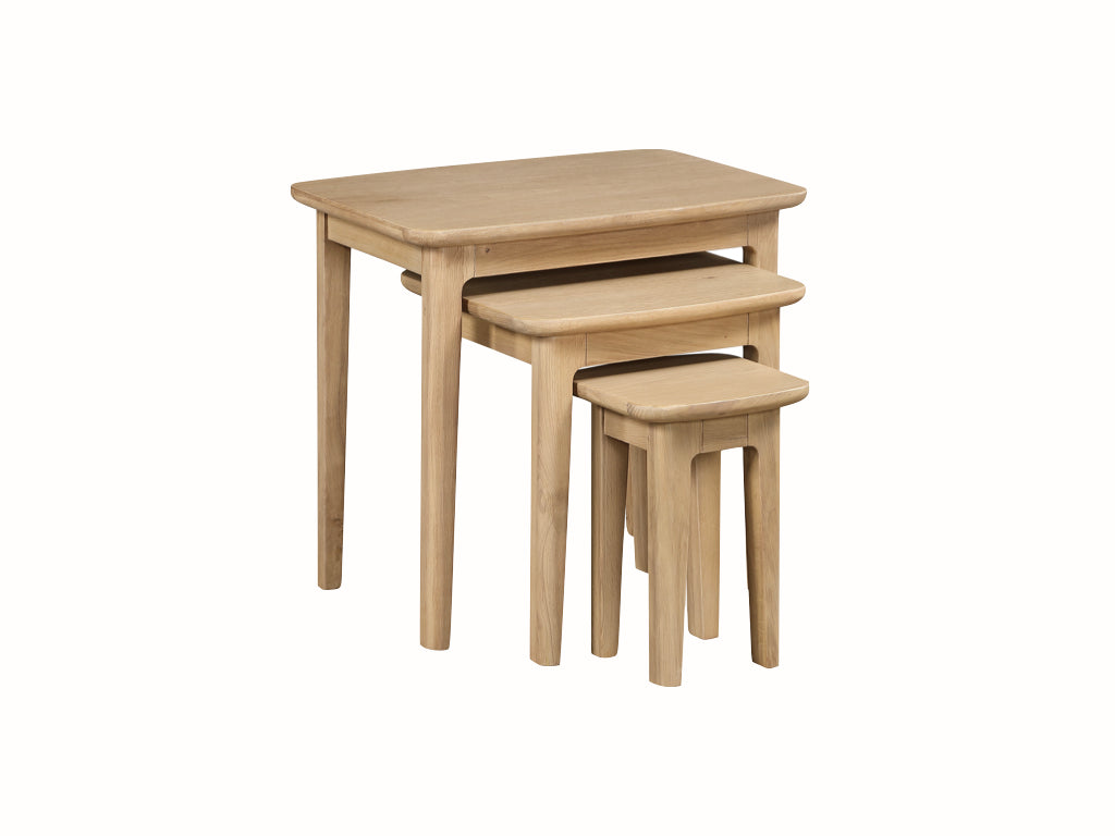 Cotswold Oak Nest of 3 Tables