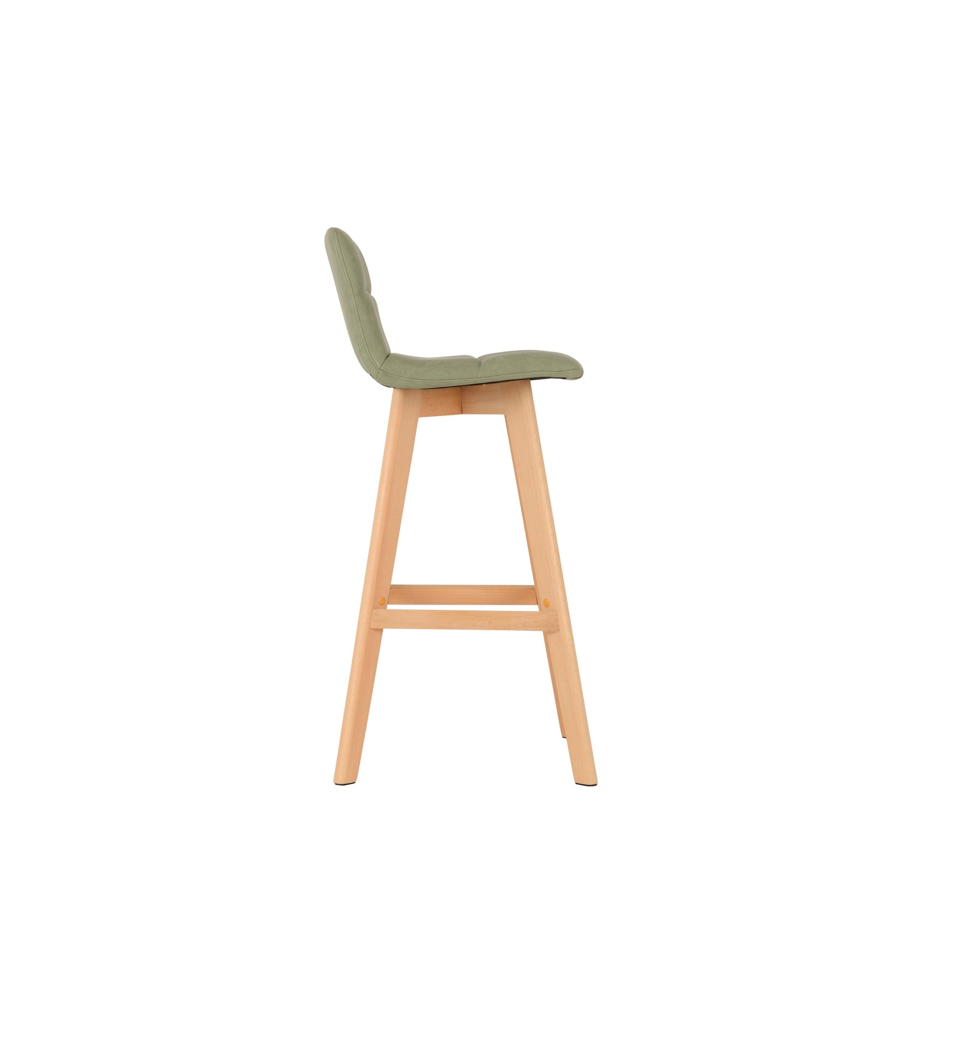 Darwin Bar Chair Green Faux Leather