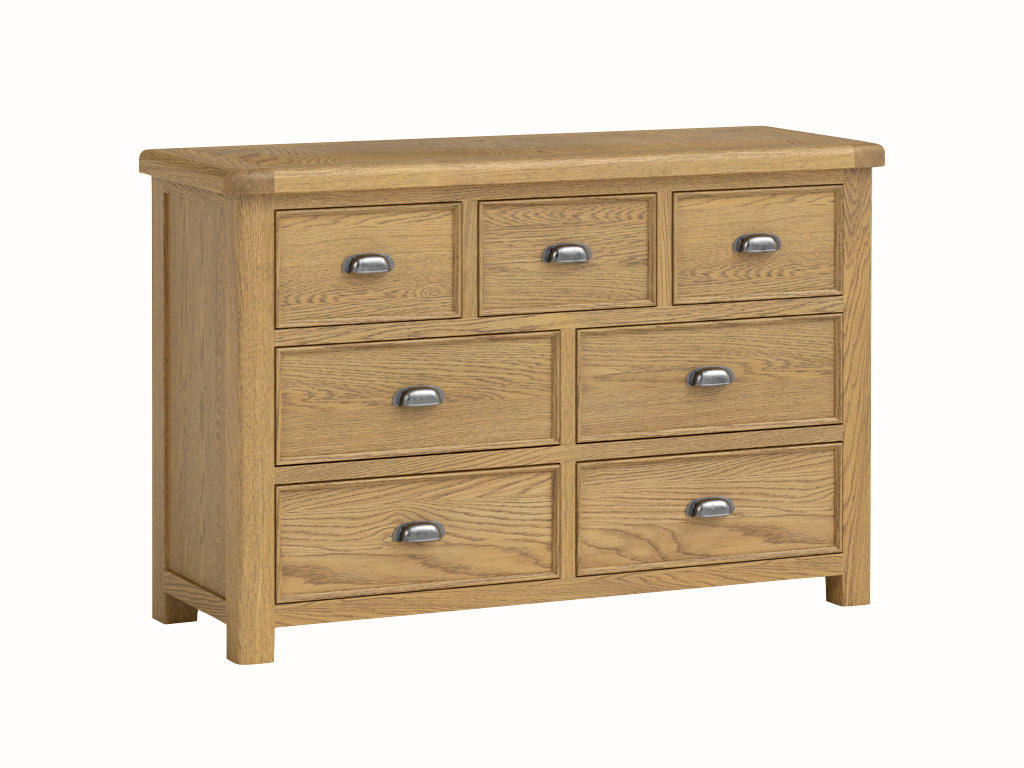 Dorchester Oak 3 Over 4 Chest