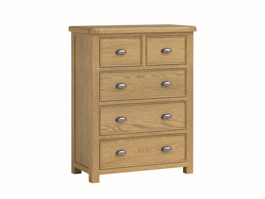 Dorchester Oak 2 Over 3 Chest