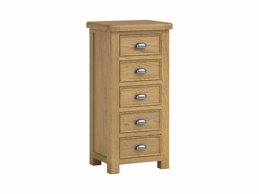 Dorchester Oak 5 Drawer Chest