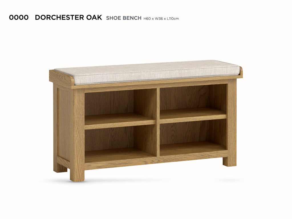 Dorchester Shoe Bench (With Optional Coat Rack)