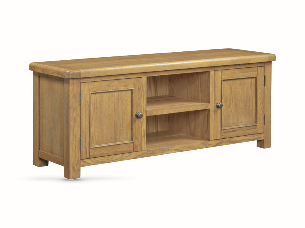 Dorchester Oak Large TV Unit with 2 doors 