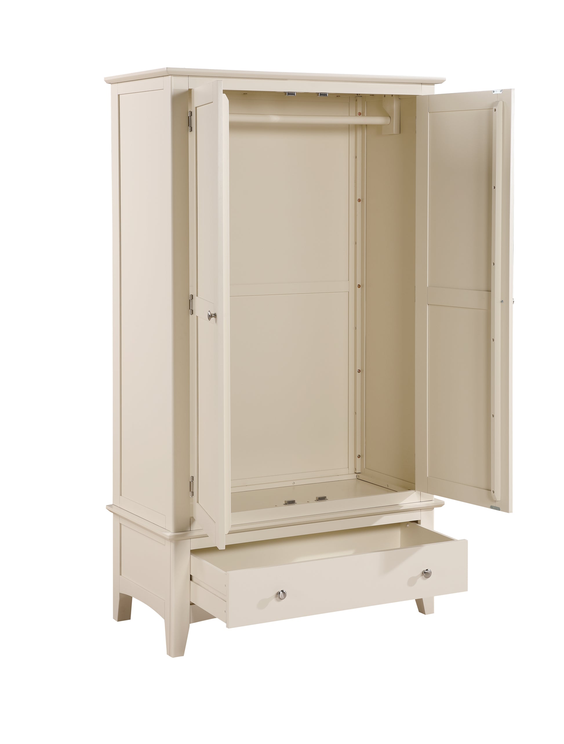 Luciana 2 Door Wardrobe - Ivory