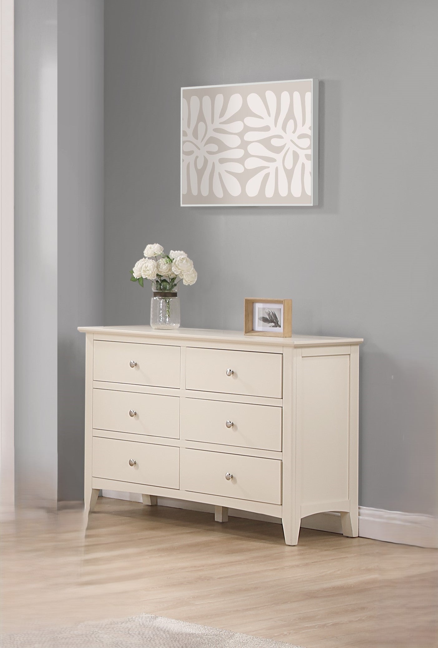 Luciana 6 Drawer Chest - Ivory