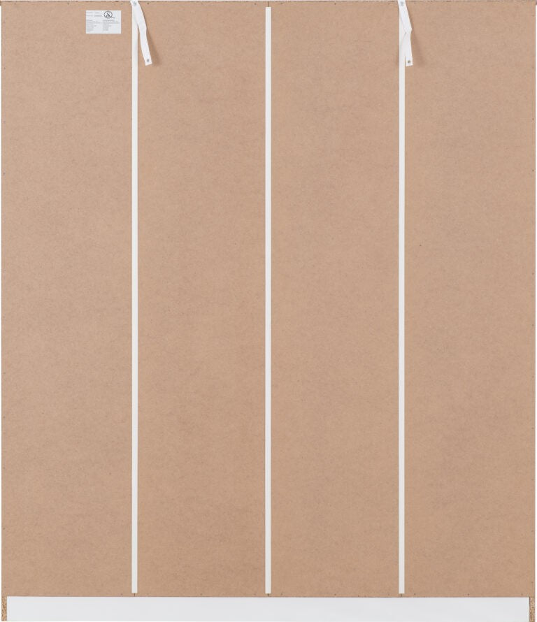 Dakota 4 Door Wardrobe - White