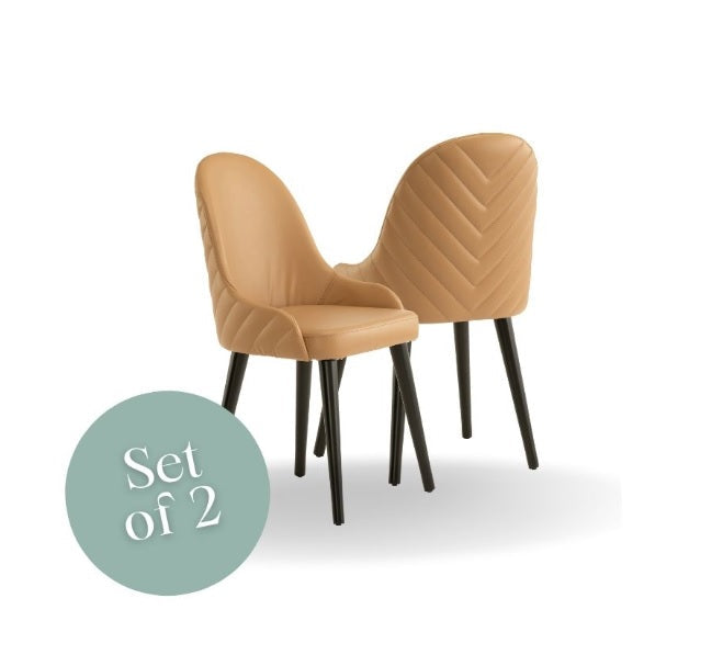 Dolce Chair - Beige (Set of 2)