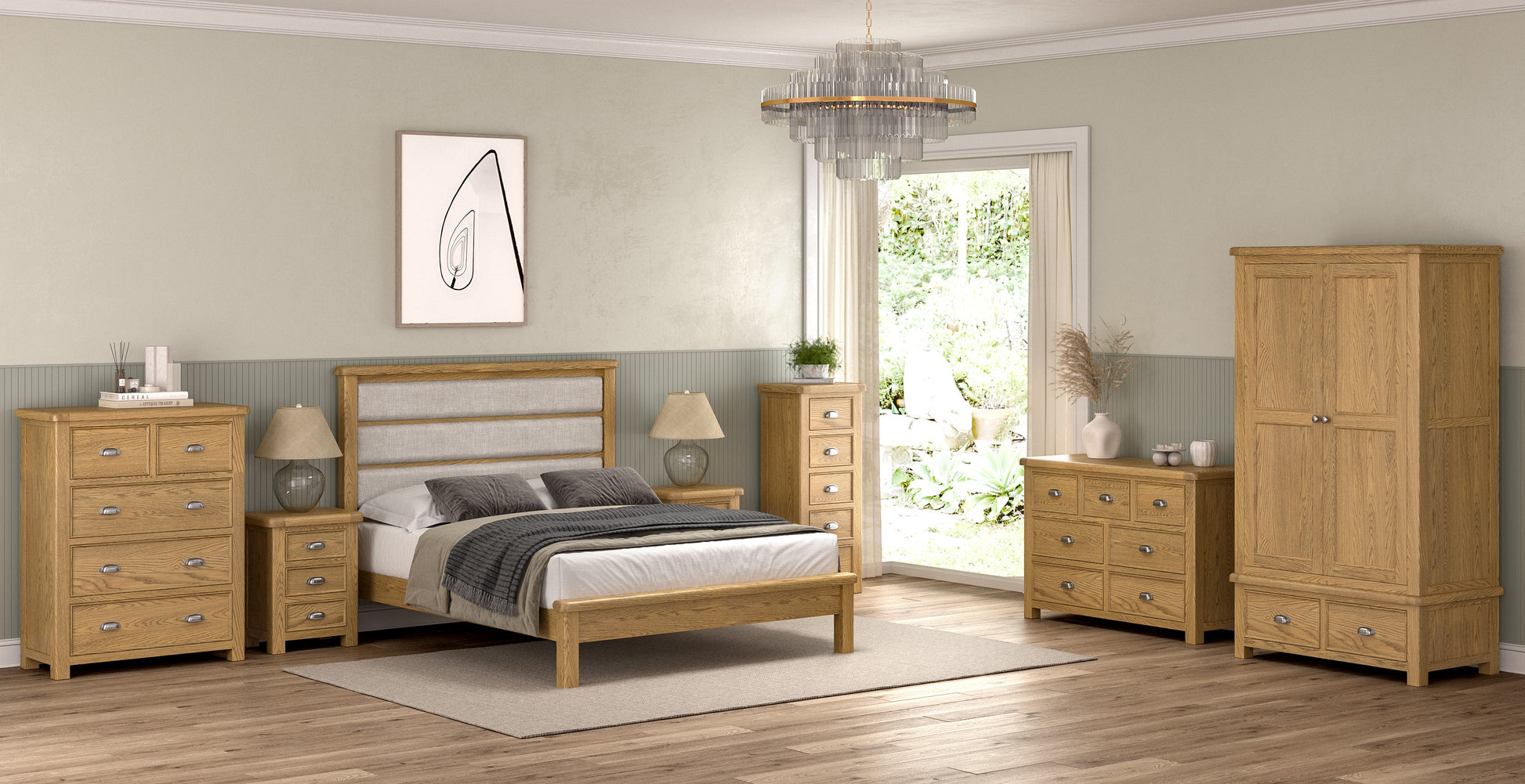 Dorchester Oak 6ft Low End Bed