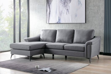 Douglas Corner Sofa Leather Air - Grey