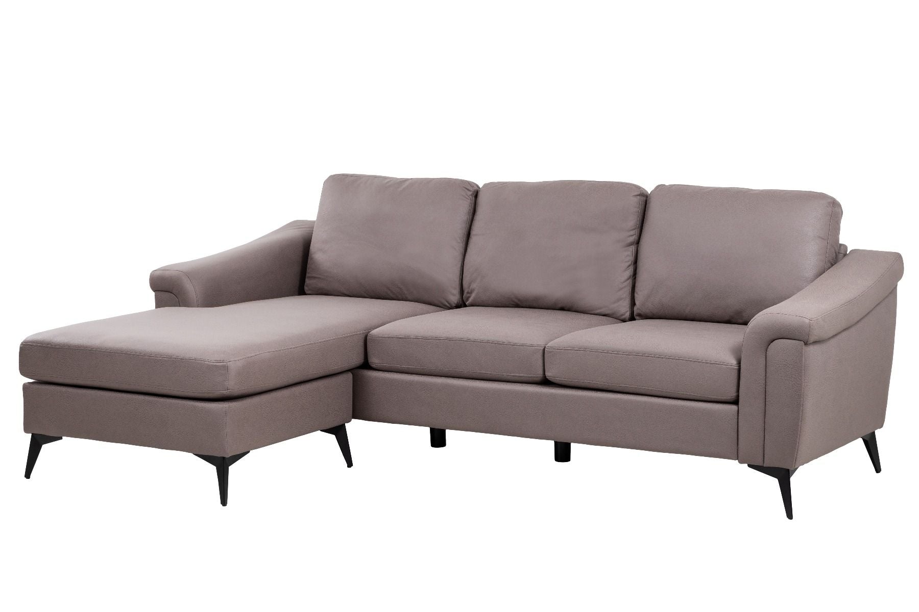 Douglas Corner Sofa-Leather Air-Nutmeg