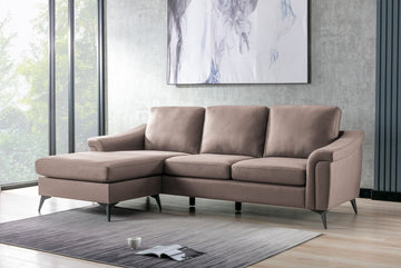 Douglas Corner Sofa Leather Air-Nutmeg