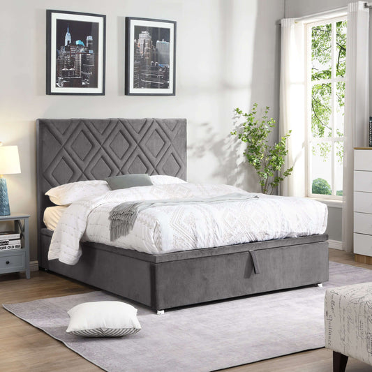 Dublin Grey Gas-Lift Bed