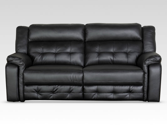 Ellesmere 3 Seater Electric Recliner Sofa Leather - Black