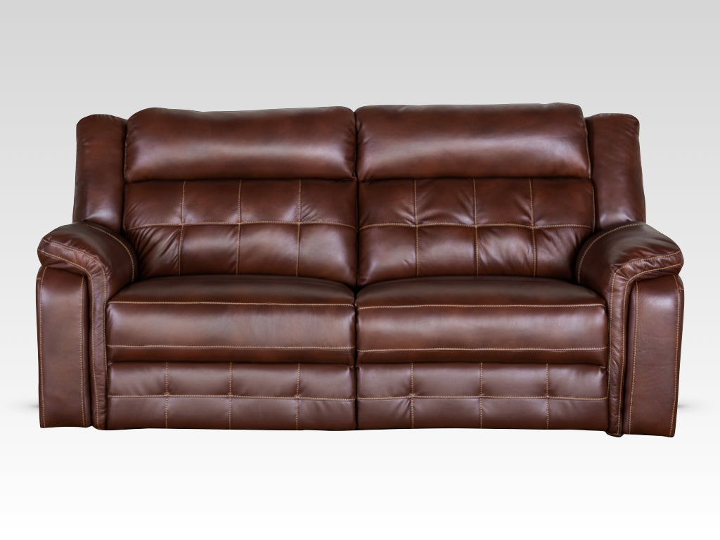 Ellesmere 3 Seater Electric Recliner Sofa Leather - Brown