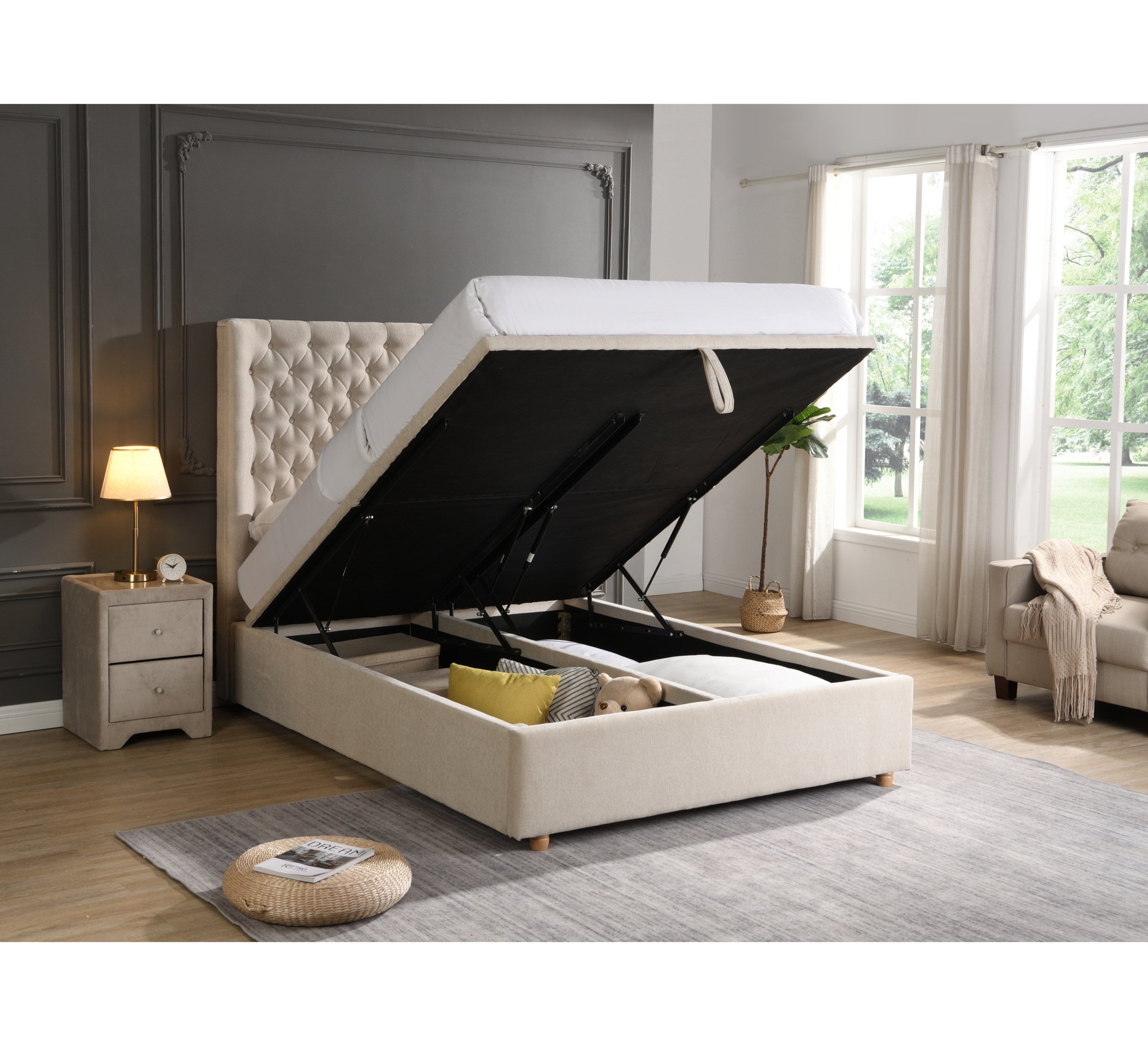 Emma GasLift Bed Double/ King Bed