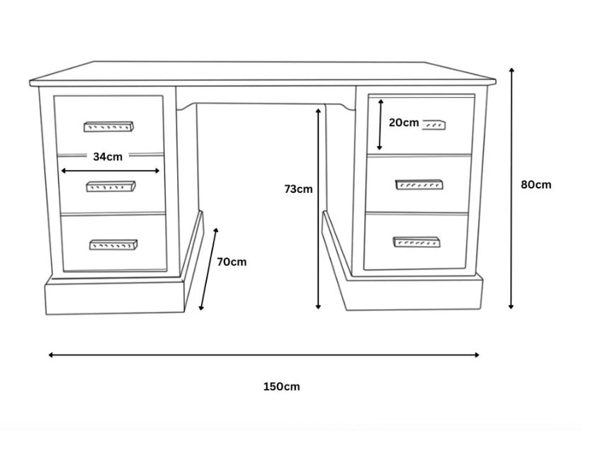 Eton 150cm Partners Desk