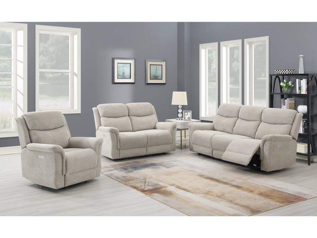 Faringdon 3+2 Electric Reclining Suite - Beige