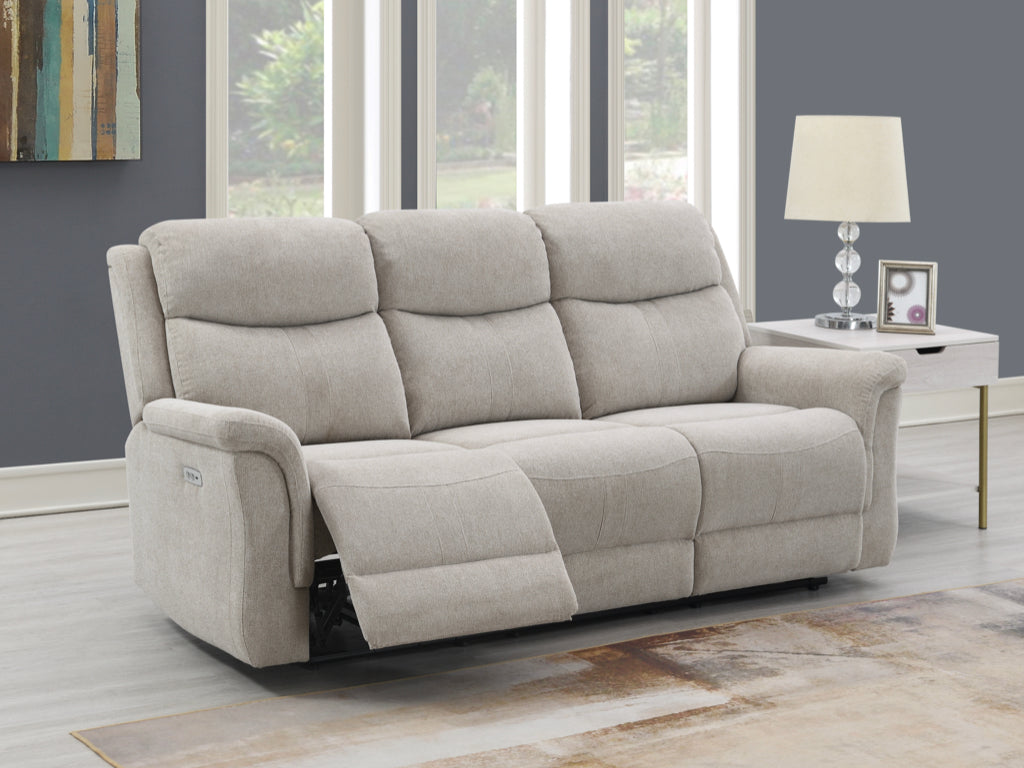 Faringdon 3+2 Electric Reclining Suite - Beige