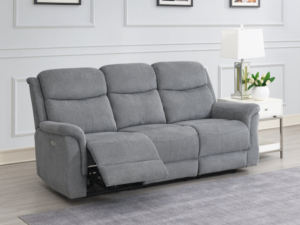 Faringdon Electric Recliner 3 Seater - Grey