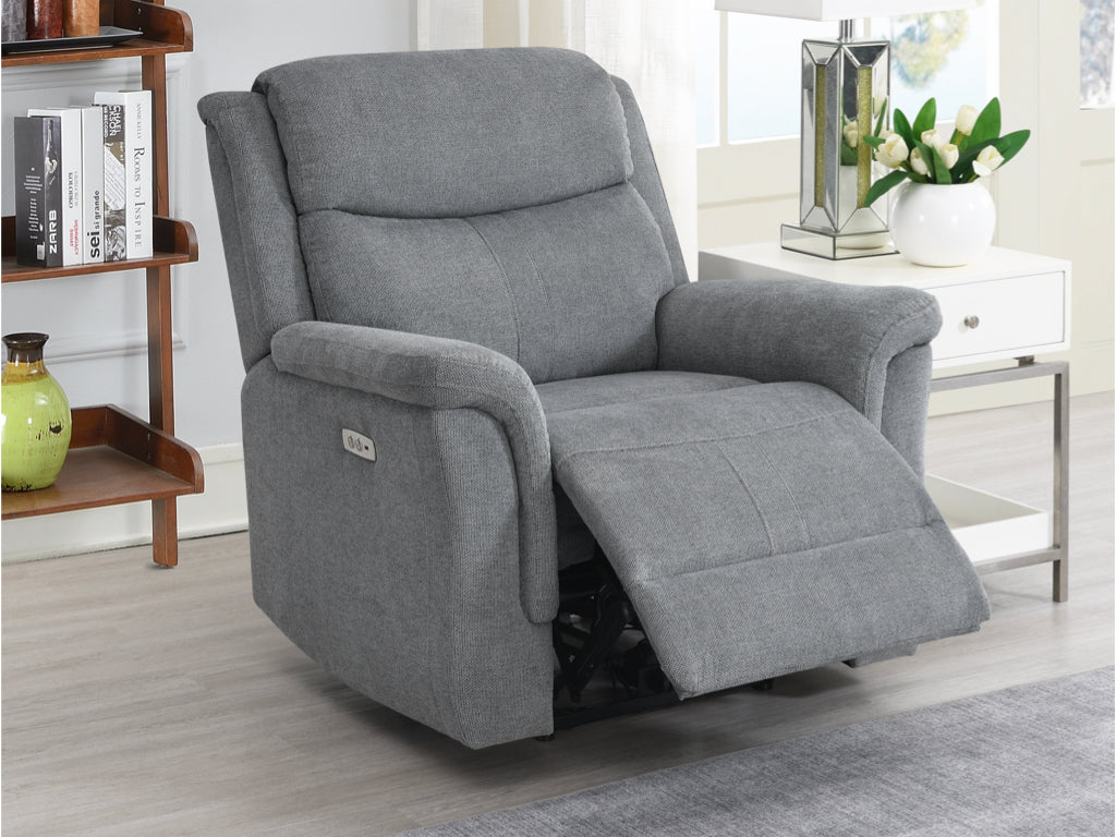 Faringdon 3+1+1 Electric Reclining Suite - Grey