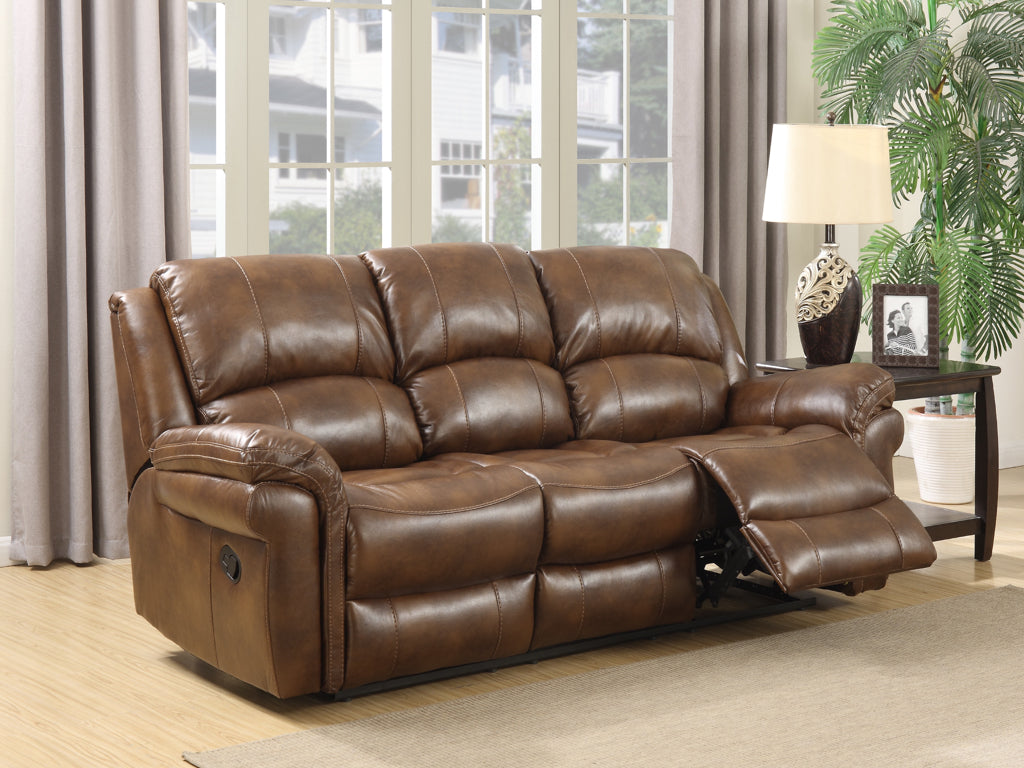 Farnham 3+1+1 Sofa Suite Leather Aire - Tan