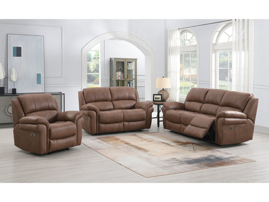 Farnham Ultra 3+1+1 Electric Recliner Sofa Suite - Tan