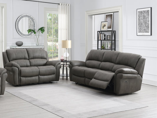 Farnham Ultra 3+2 Electric Recliner Sofa Suite - Grey