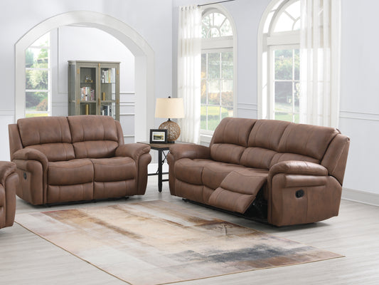 Farnham Ultra 3+2 Manual Recliner Sofa Suite - Tan
