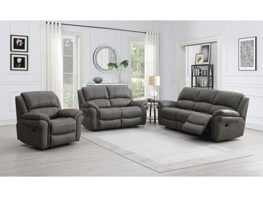 Farnham Ultra 3+1+1 Manual Recliner Sofa Suite - Grey