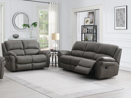 Farnham Ultra 3+2 Manual Recliner Sofa Suite - Grey
