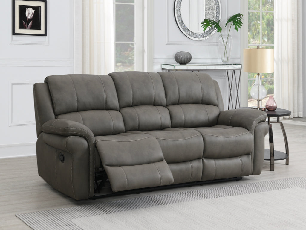 Farnham Ultra 3 Seater Manual Recliner Sofa  - Grey