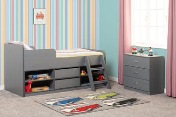 Felix Low Sleeper Bed - Grey