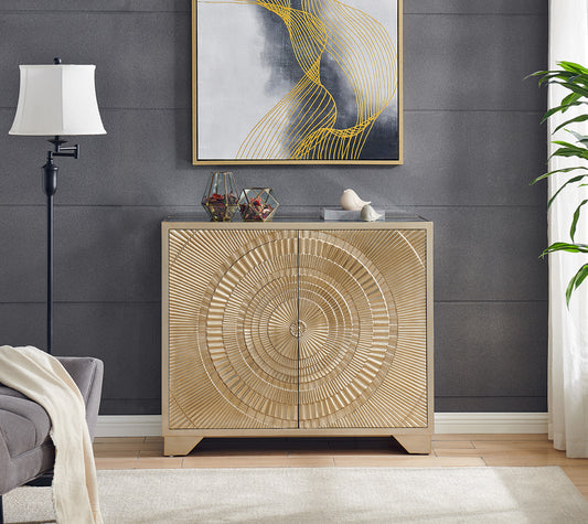 Frenso 2 Door Sideboard - Gold