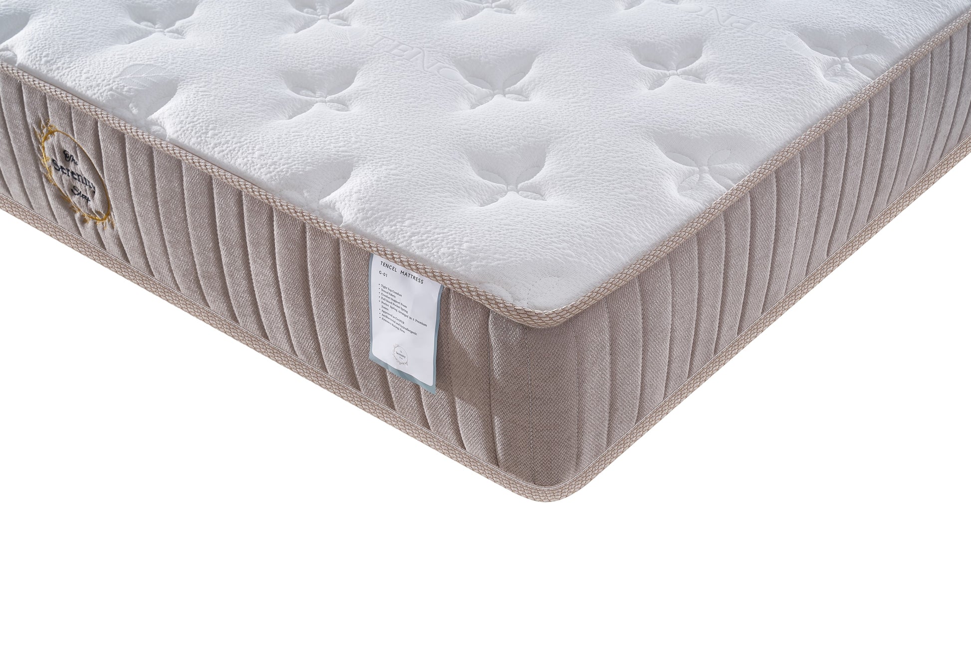 G01 mattress with brand logo on a white background
