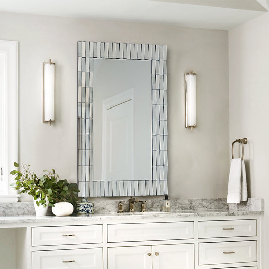 GD008 Glass Frame Rectangular Wall Mirror