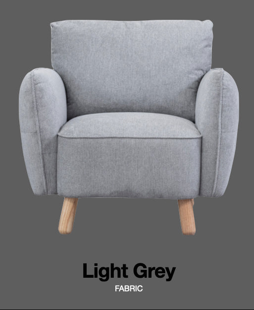 Georgia Fixed Armchair - Light Grey