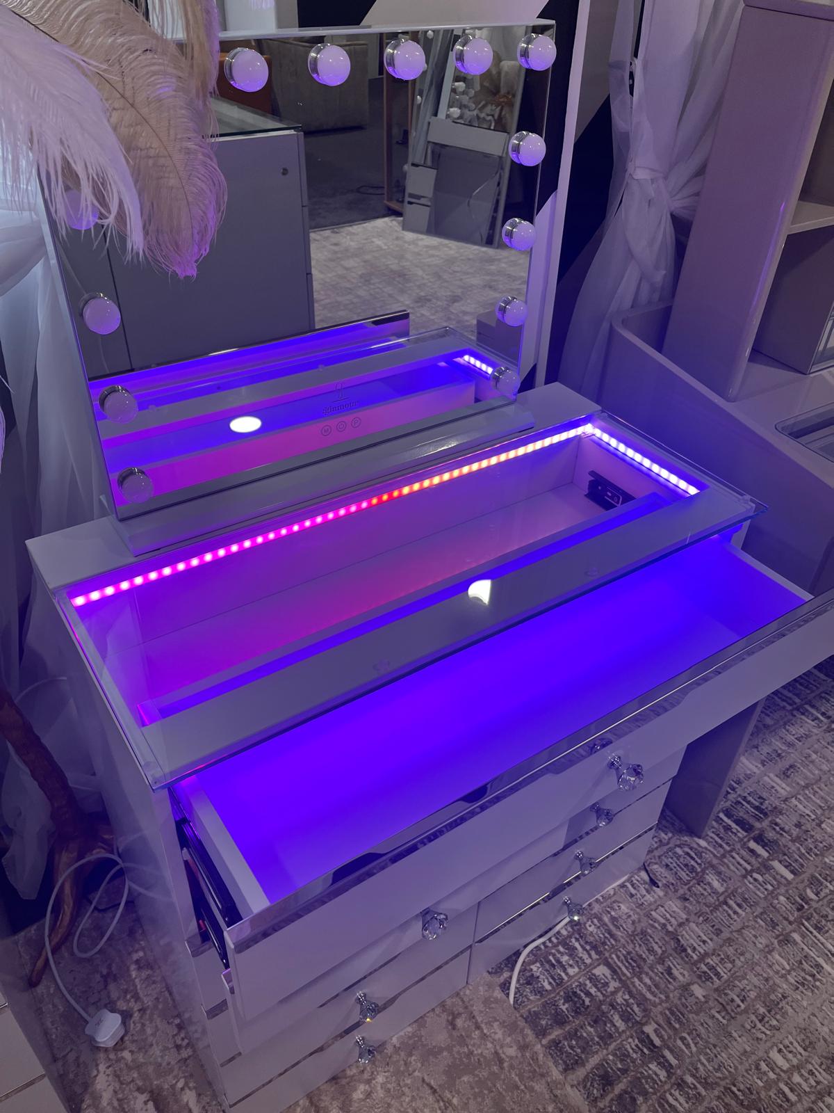11 Drawer Mini Chest with Led Rainbow Lights