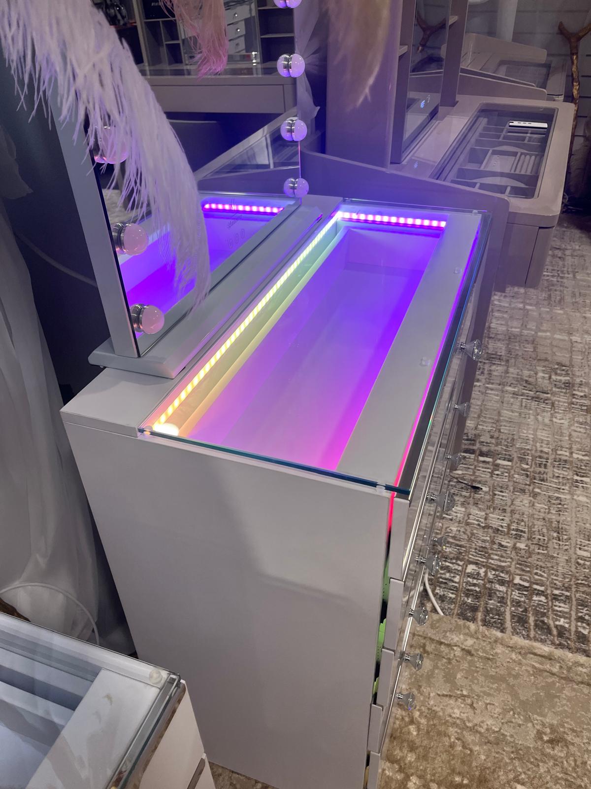 11 Drawer Mini Chest with Led Rainbow Lights