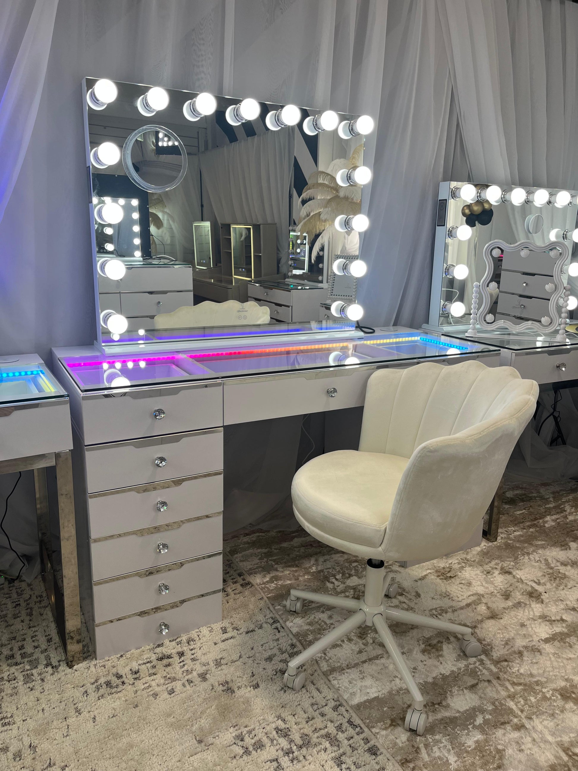 13 Drawer Glam Empire Vanity Table