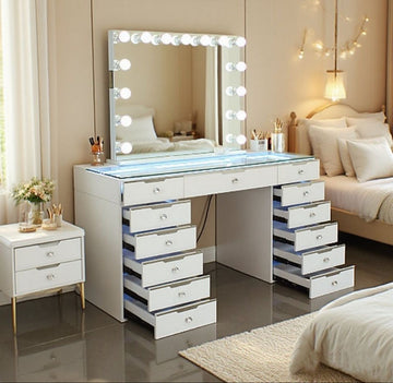 13 Drawer Glam Empire Vanity Table