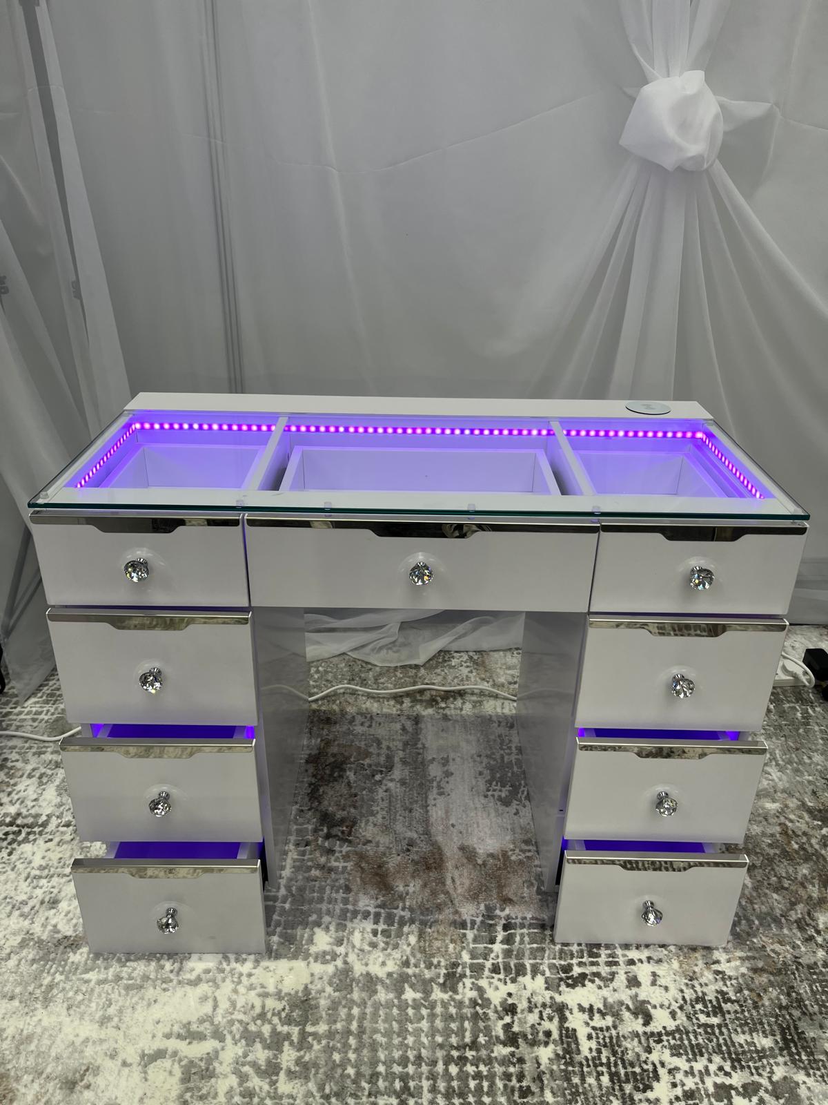 9 Drawer Glam Empire Vanity Table Baby Doll Collection