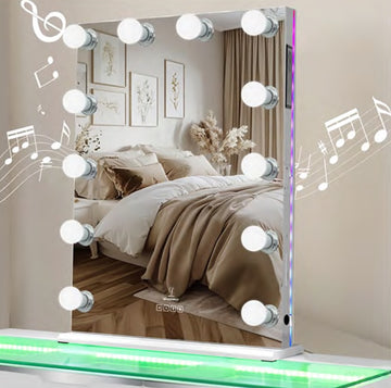 Glam Portrait Hollywood Makeup Mirror with Bluetooth