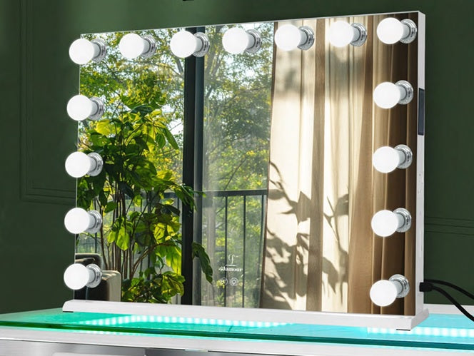 Glam Pro Max Hollywood Makeup Mirror with Bluetooth