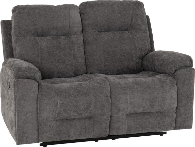Guildford 2 Seater Recliner Sofa – Grey Fabric