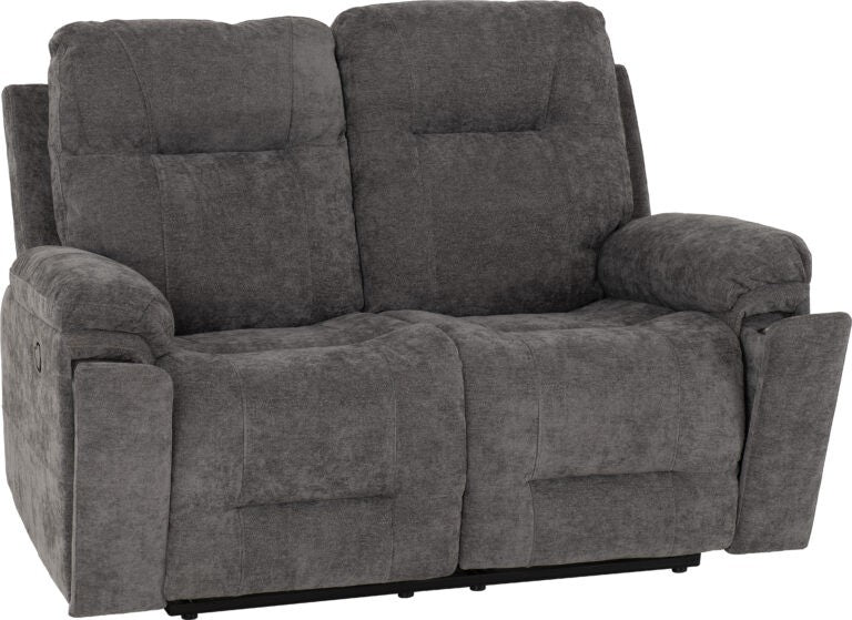 Guildford 2 Seater Recliner Sofa – Grey Fabric