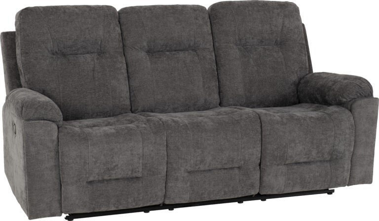 Guildford 3 Seater Recliner Sofa – Grey Fabric