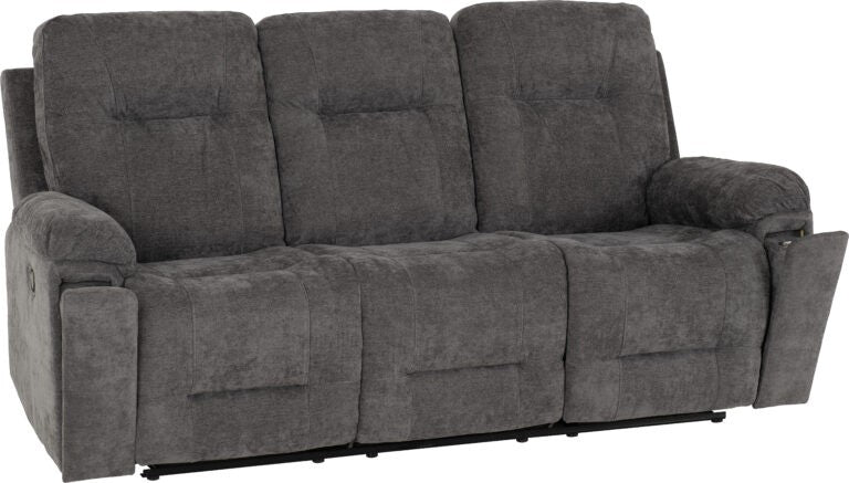 Guildford 3 Seater Recliner Sofa – Grey Fabric
