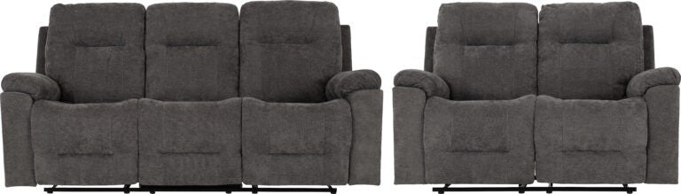 Guildford 3+2 Recliner Suite – Grey Fabric