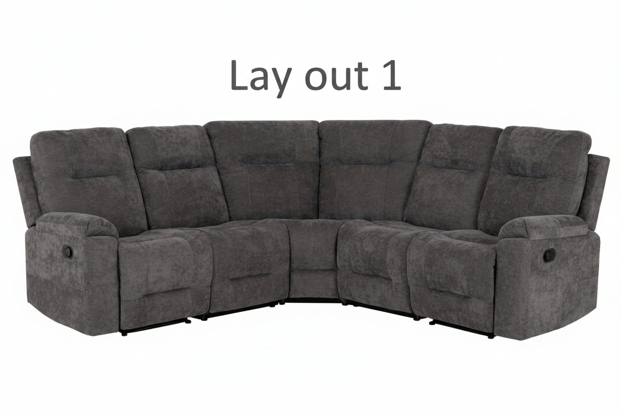 Guildford Corner Sofa – Grey Fabric