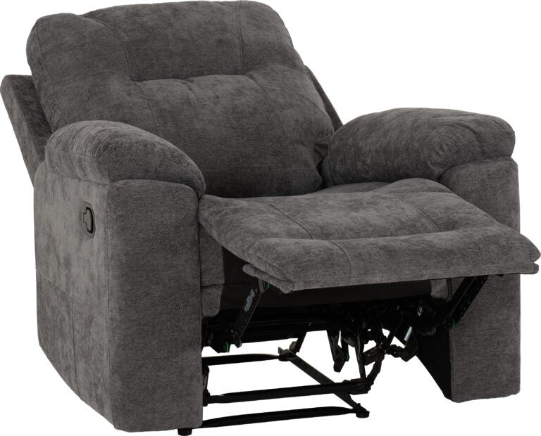 Guildford Armchair Recliner Suite – Grey Fabric